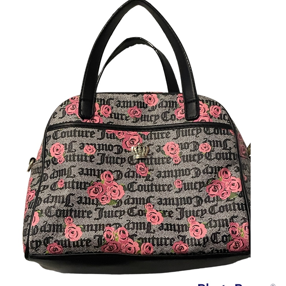 Juicy Couture Pink Blooms Floral Satchel